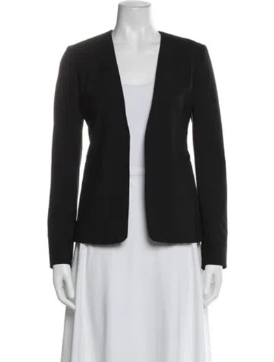 Pre-owned Theory Virgin Wool Blazer In Black