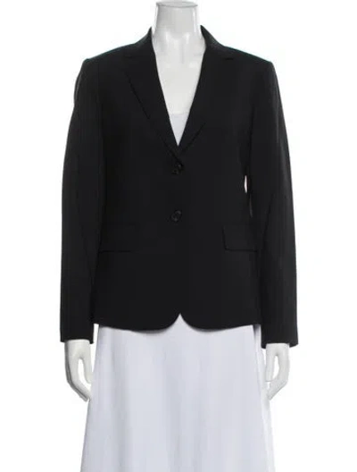 Pre-owned Theory Virgin Wool Blazer In Black