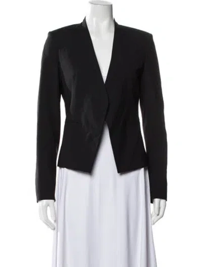 Pre-owned Theory Virgin Wool Blazer In Black