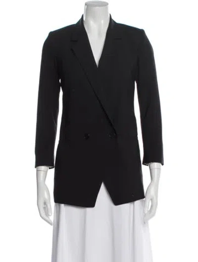 Pre-owned Theory Virgin Wool Blazer In Black