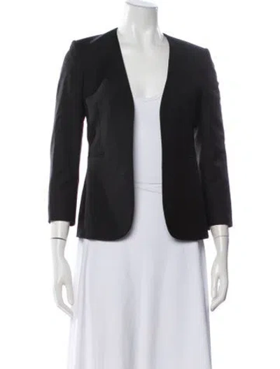 Pre-owned Theory Virgin Wool Blazer In Black