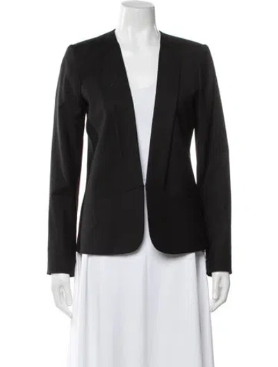 Pre-owned Theory Virgin Wool Blazer In Black