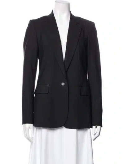 Pre-owned Theory Virgin Wool Blazer In Black