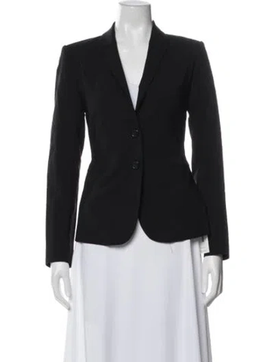 Pre-owned Theory Virgin Wool Blazer In Black