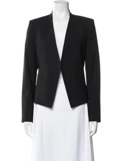 Pre-owned Theory Virgin Wool Blazer In Black