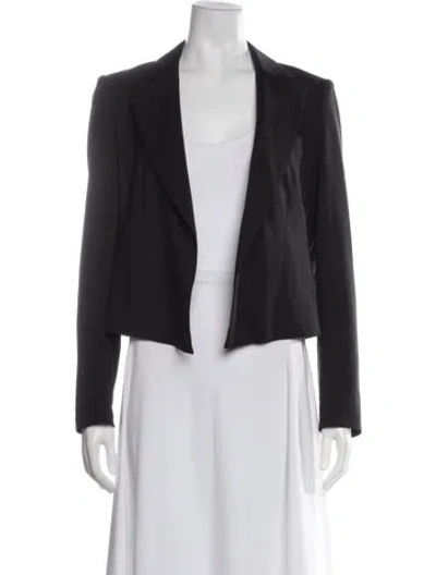 Pre-owned Theory Virgin Wool Blazer In Black