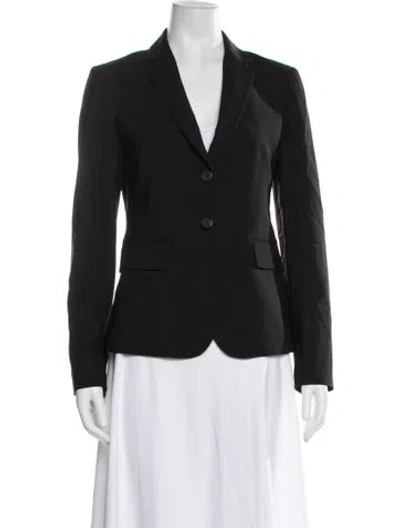 Pre-owned Theory Virgin Wool Blazer In Black