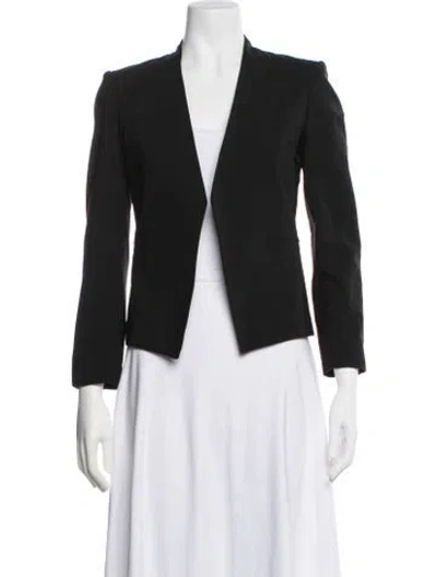 Pre-owned Theory Virgin Wool Blazer In Black
