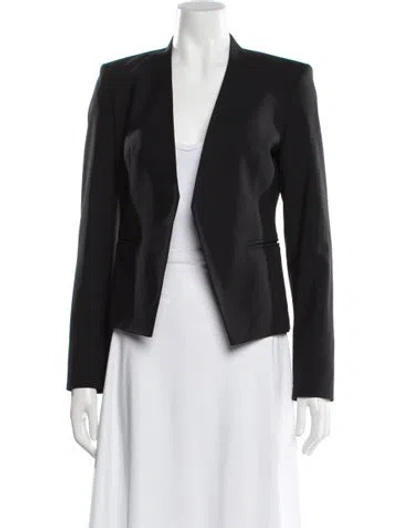 Pre-owned Theory Virgin Wool Blazer In Black