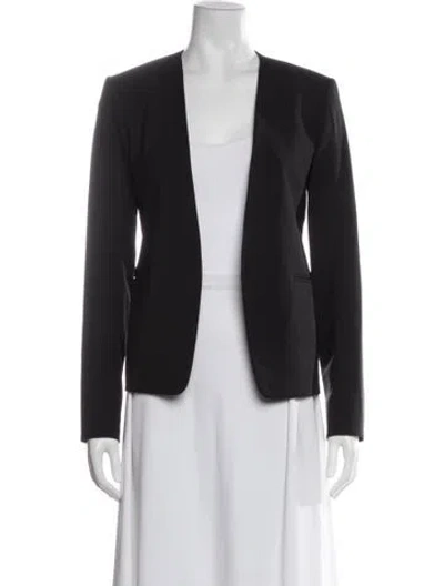Pre-owned Theory Virgin Wool Blazer In Black