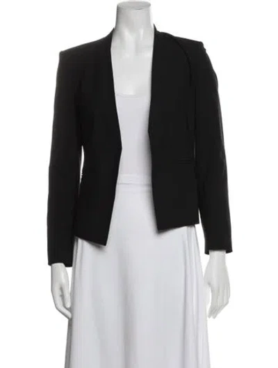 Pre-owned Theory Virgin Wool Blazer In Black
