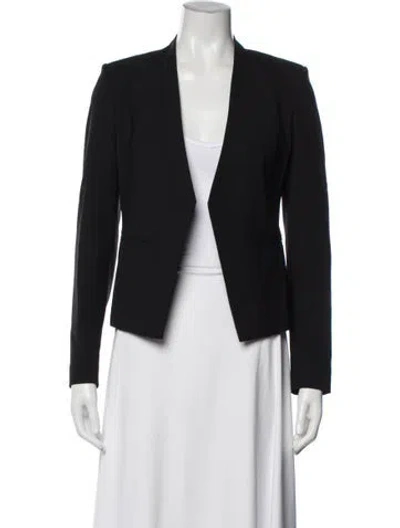 Pre-owned Theory Virgin Wool Blazer In Black
