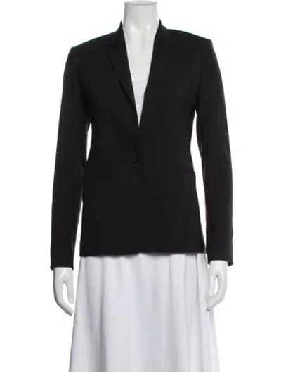 Pre-owned Theory Virgin Wool Blazer In Black