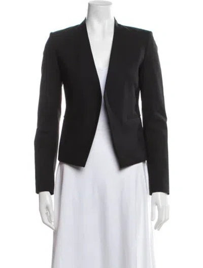 Pre-owned Theory Virgin Wool Blazer In Black