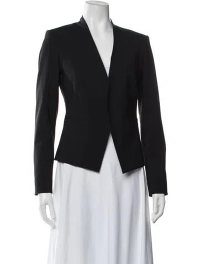 Pre-owned Theory Virgin Wool Blazer In Black