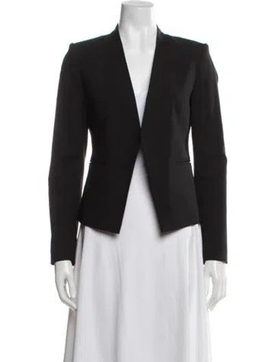 Pre-owned Theory Virgin Wool Blazer In Black