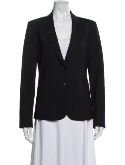 Pre-owned Theory Virgin Wool Blazer In Black
