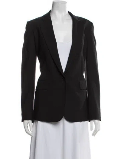 Pre-owned Theory Virgin Wool Blazer In Black