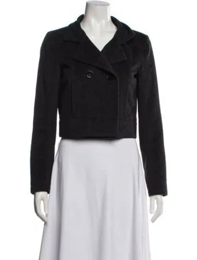 Pre-owned Theory Virgin Wool Blazer In Black