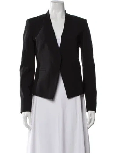 Pre-owned Theory Virgin Wool Blazer In Black