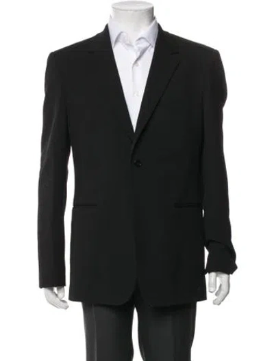 Pre-owned Theory Virgin Wool Blazer In Black
