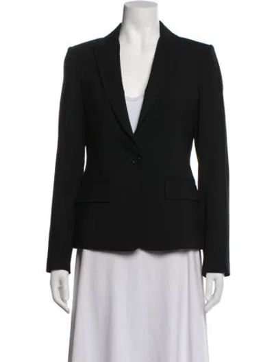 Pre-owned Theory Virgin Wool Blazer In Black