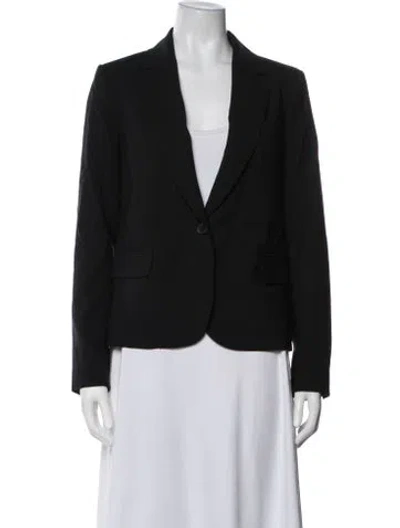 Pre-owned Theory Virgin Wool Blazer In Black