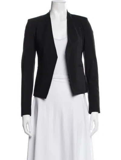 Pre-owned Theory Virgin Wool Blazer In Black