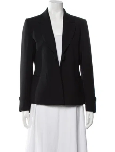 Pre-owned Theory Virgin Wool Blazer In Black