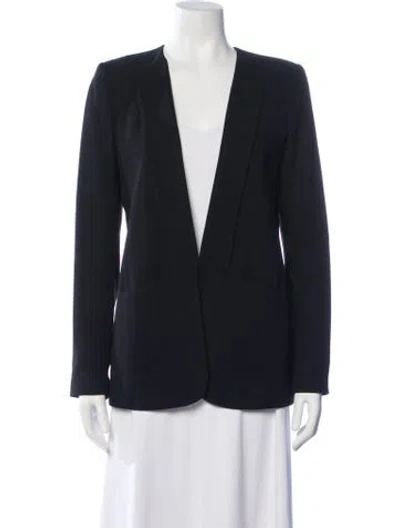 Pre-owned Theory Virgin Wool Blazer In Black