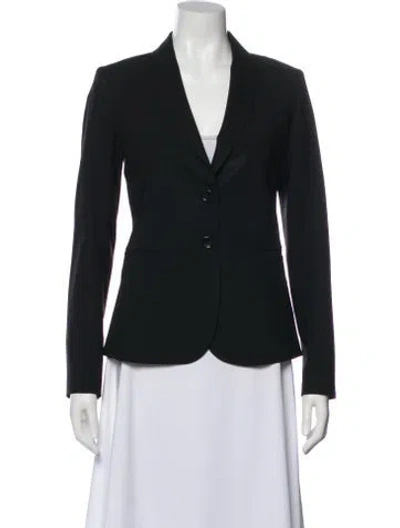Pre-owned Theory Virgin Wool Blazer In Blue