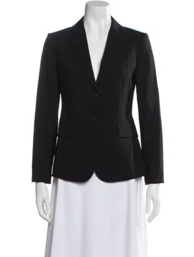 Pre-owned Theory Virgin Wool Blazer In Blue