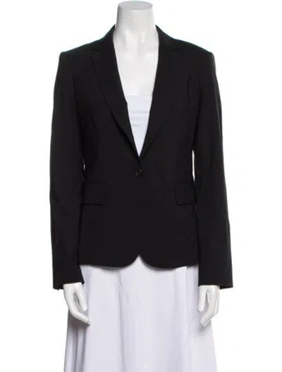 Pre-owned Theory Virgin Wool Blazer In Blue