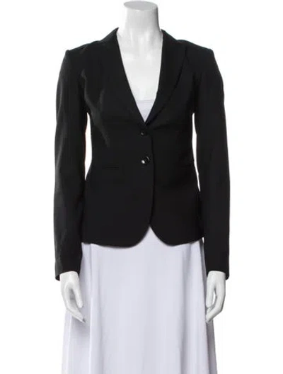 Pre-owned Theory Virgin Wool Blazer In Blue