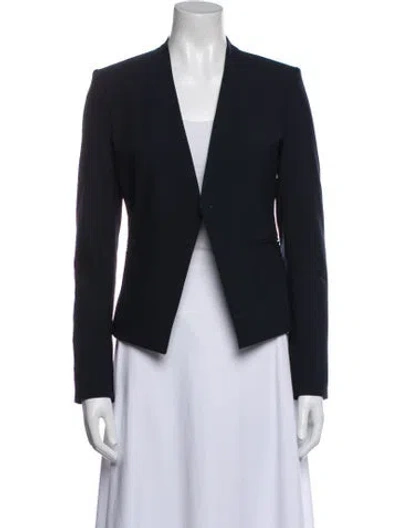 Pre-owned Theory Virgin Wool Blazer In Blue