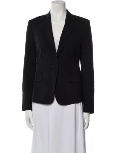Pre-owned Theory Virgin Wool Blazer In Blue