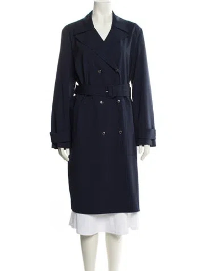 Pre-owned Theory Virgin Wool Blazer In Blue