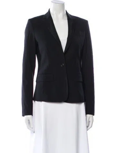 Pre-owned Theory Virgin Wool Blazer In Blue