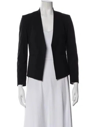 Pre-owned Theory Virgin Wool Blazer In Blue