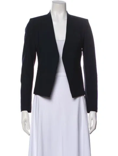 Pre-owned Theory Virgin Wool Blazer In Blue