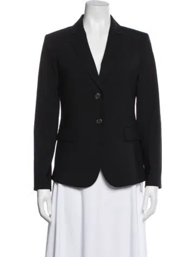 Pre-owned Theory Virgin Wool Blazer In Blue