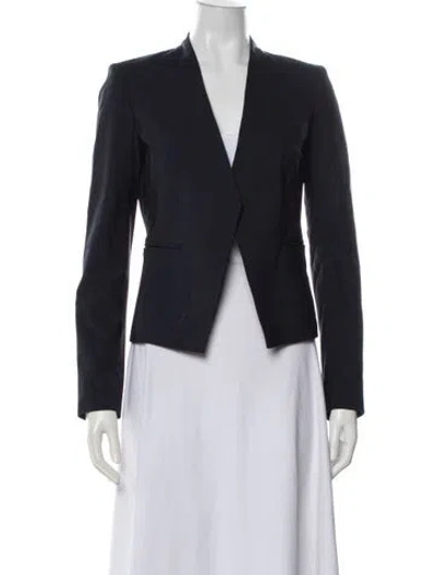 Pre-owned Theory Virgin Wool Blazer In Blue
