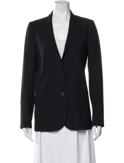 Pre-owned Theory Virgin Wool Blazer In Blue