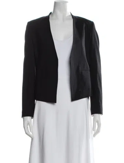 Pre-owned Theory Virgin Wool Blazer In Blue