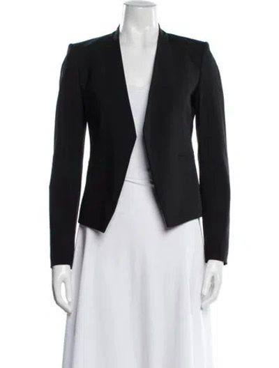 Pre-owned Theory Virgin Wool Blazer In Blue