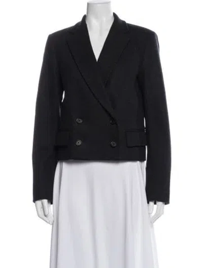 Pre-owned Theory Virgin Wool Blazer In Blue
