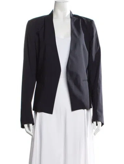 Pre-owned Theory Virgin Wool Blazer In Blue