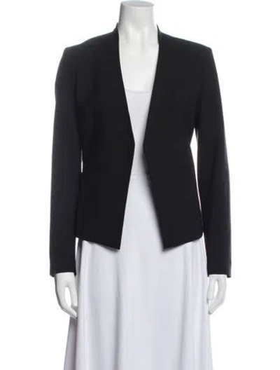 Pre-owned Theory Virgin Wool Blazer In Blue