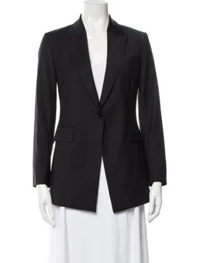 Pre-owned Theory Virgin Wool Blazer In Blue
