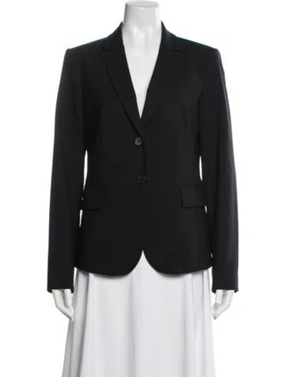Pre-owned Theory Virgin Wool Blazer In Blue